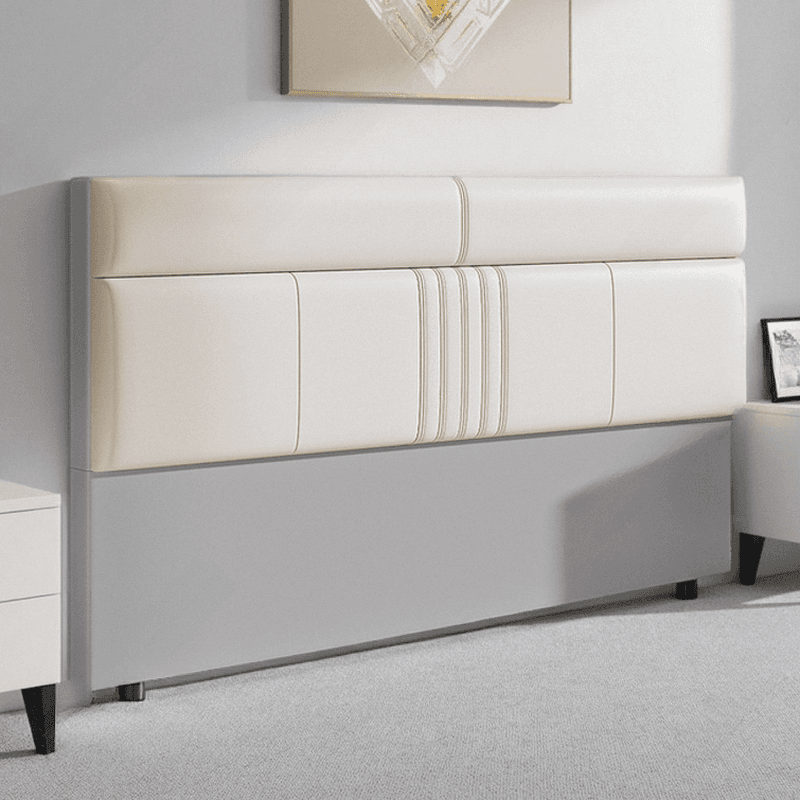 Simplistic Panel Headboard in Pine Wood with Rectangular Shape for King/Queen/Full Bed, Standard Height, Sponge Upholstery, No Distressing - image 6