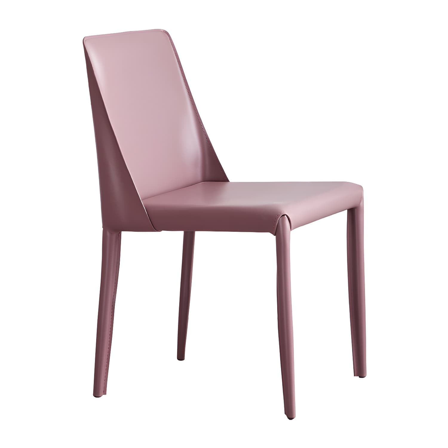 Modern Metal Dining Room Chairs Armless Leather Dining Chair for Restaurant - image 13