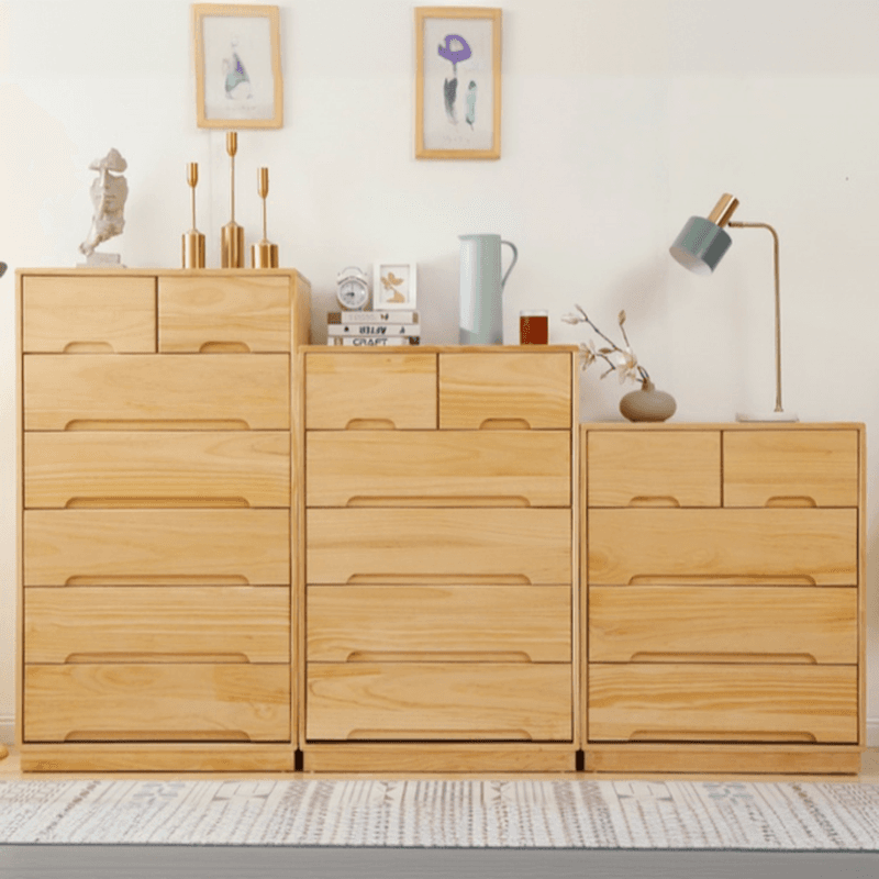 Modern Natural Wood Vertical Lingerie Chest with 6 Drawers/7 Drawers/5 Drawers - image 7
