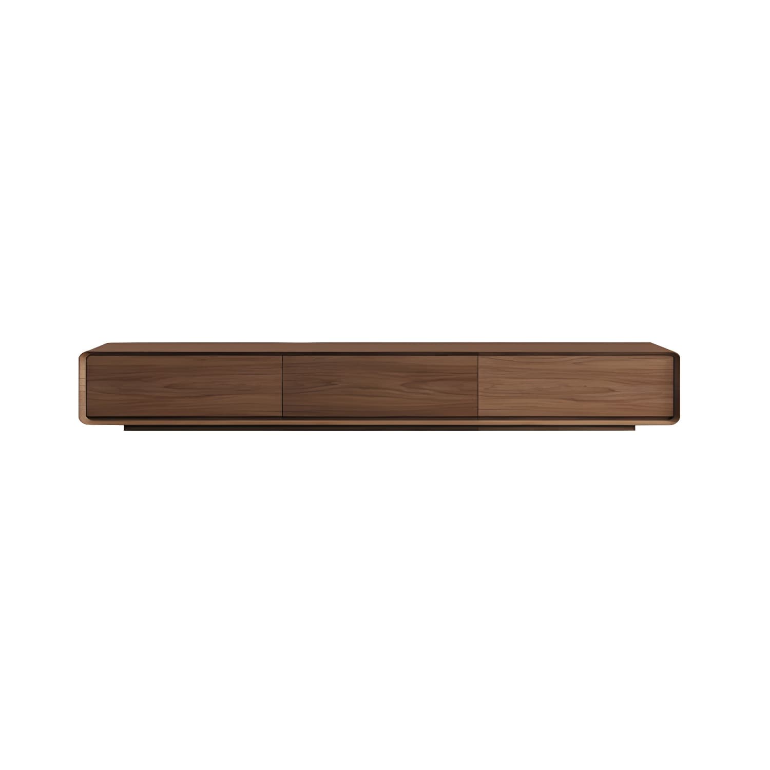 Nordic TV Cabinet Walnut Living Room Furniture Small Family TV Stand Console - image 5