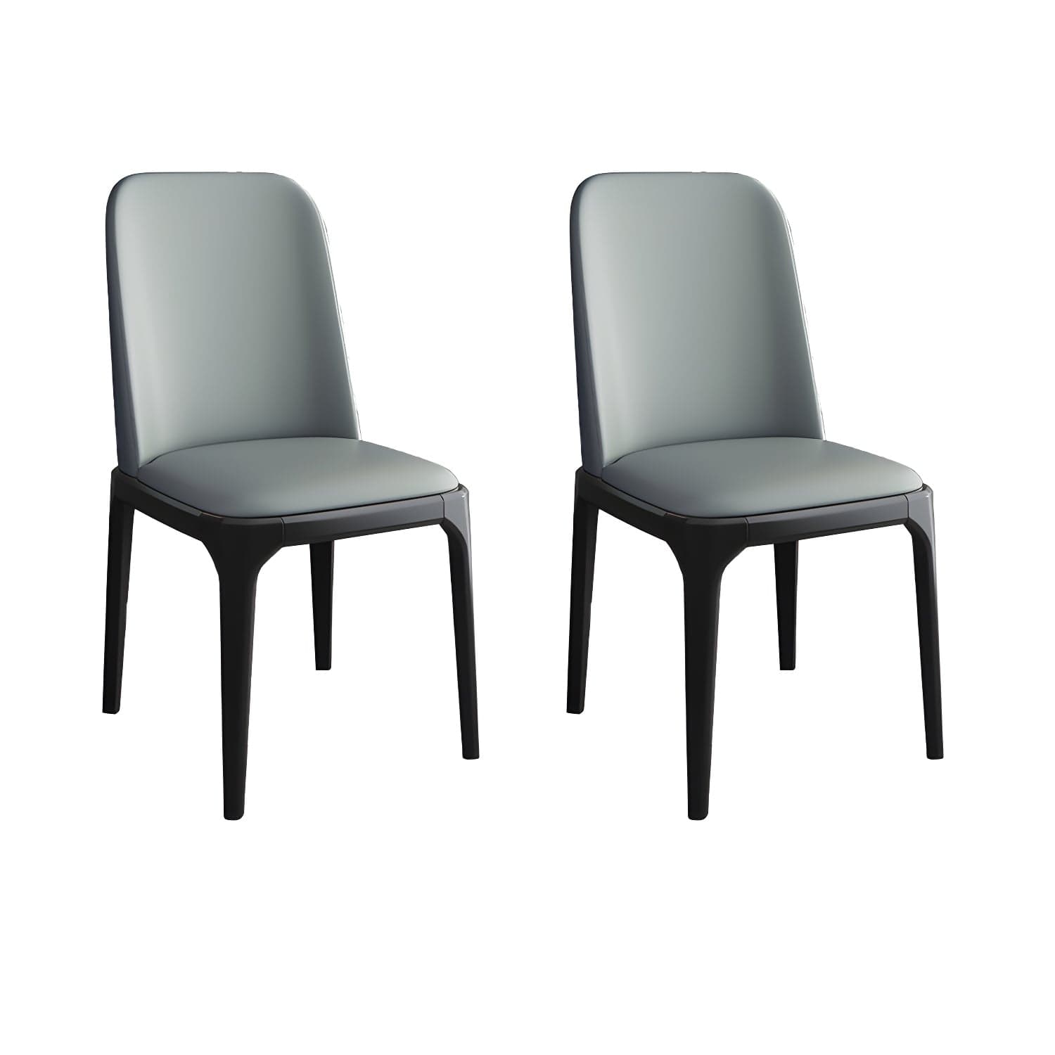 Modern Style Parsons Chairs Faux Leather Dining Chair for Dining Room - image 7