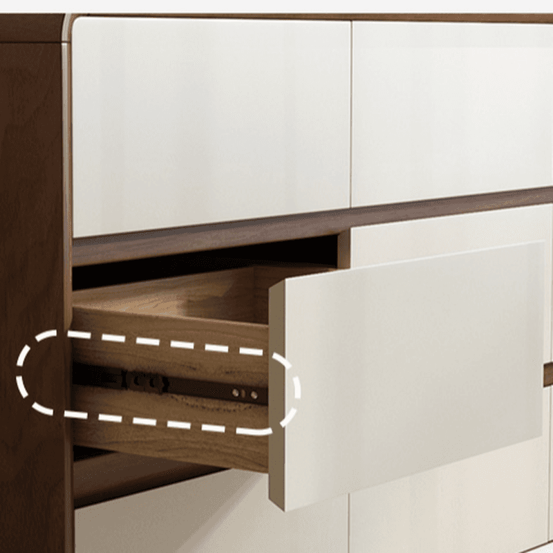 Simplistic Large Vanity Set with Rubberwood Table Top and Auburn Seat, Featuring 8/11/5 Drawers, No Suspension