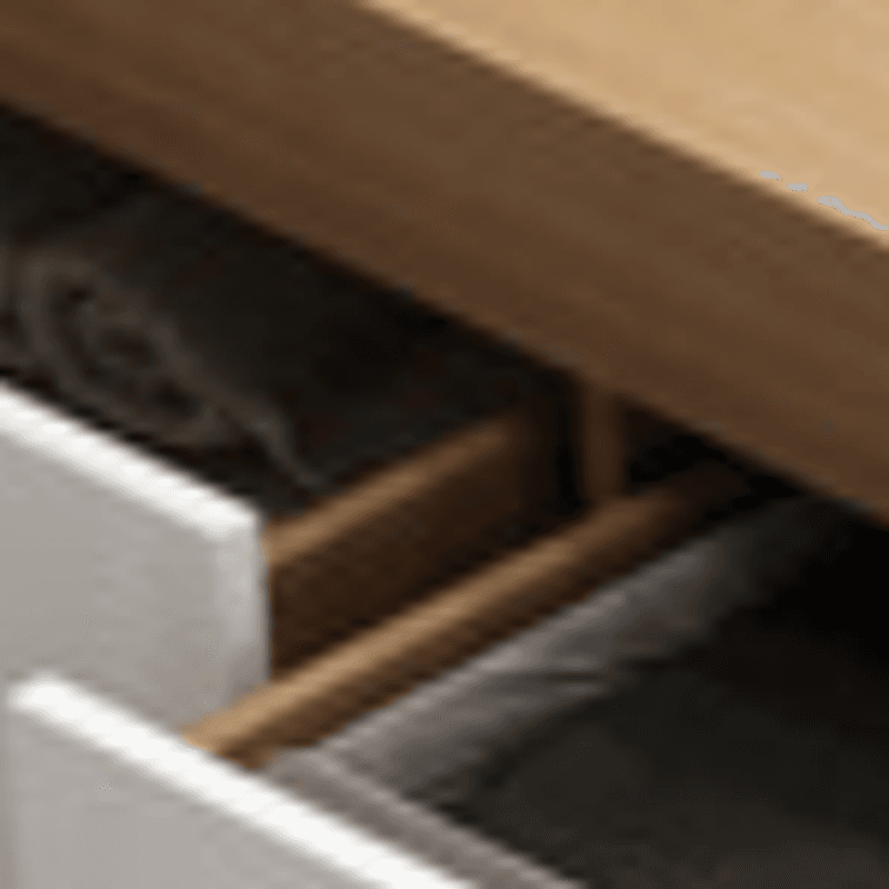 Natural Color Solid Color Storage Included with 4 Storage Boxes for Bedroom - image 5