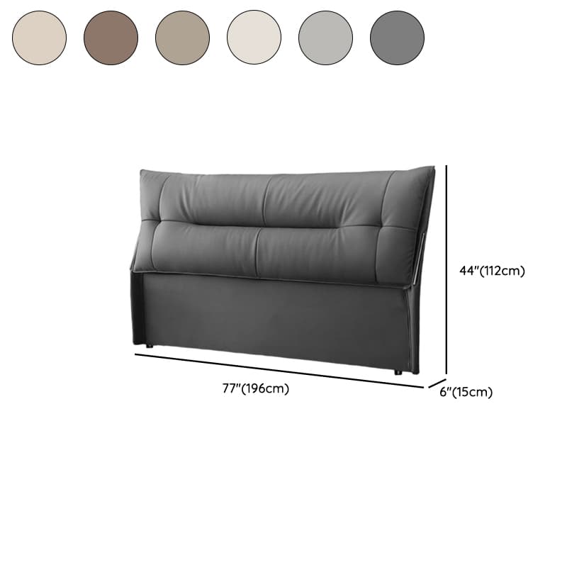 Simplistic Style Panel Headboard with No Distressing, Piled Tufted Rectangular Shape for King/Queen/Full Bed, Cotton Upholstery Fill, Standard Height - image 14