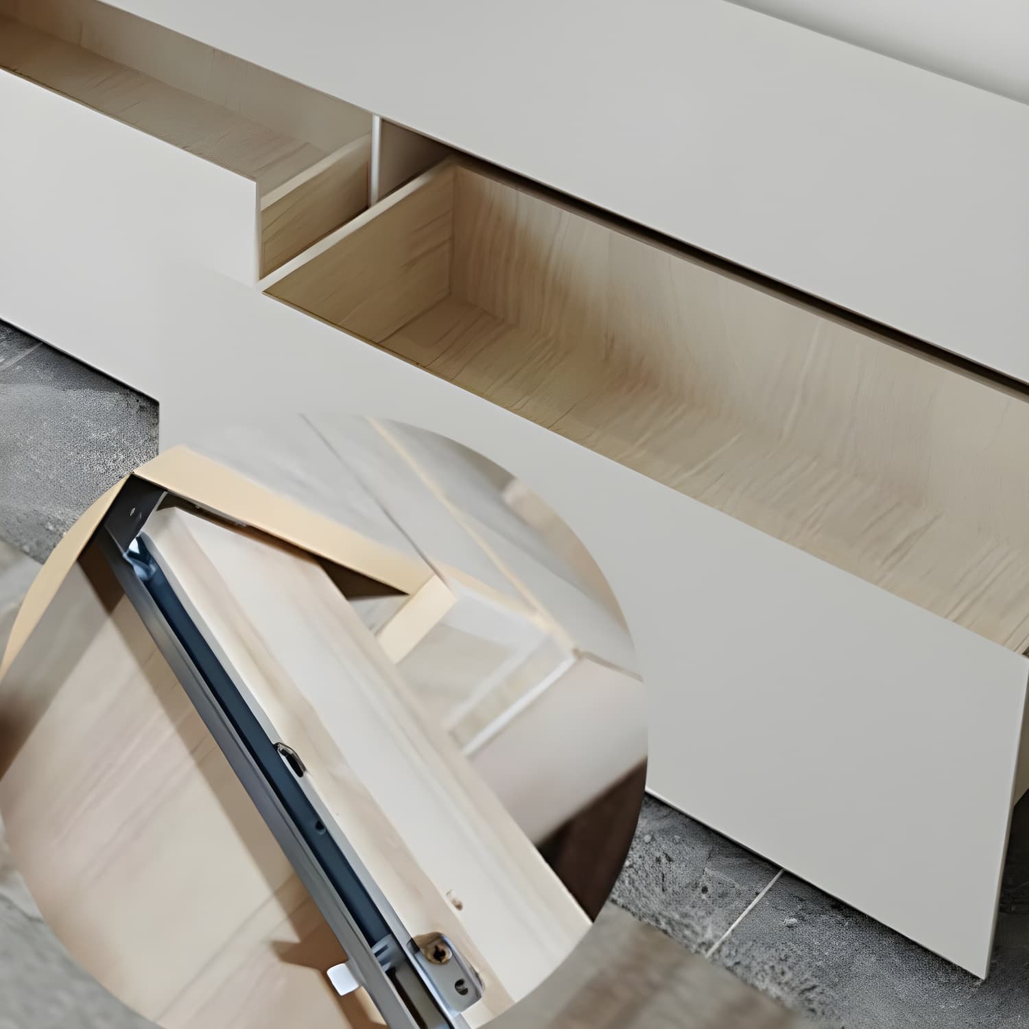 Modern Engineered Wood TV Media Stand Enclosed Storage TV Console - image 6