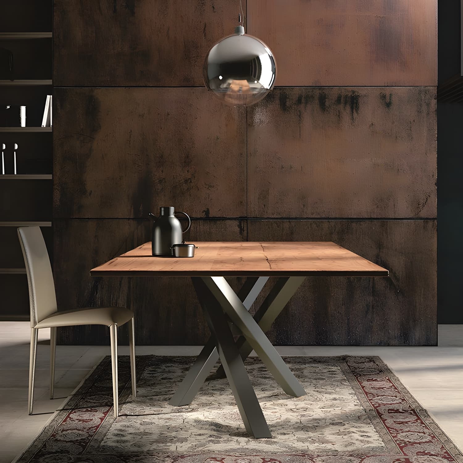 Solid Wood Dining Table Luxury Wood Color Dining Room Table for Kitchen - image 10
