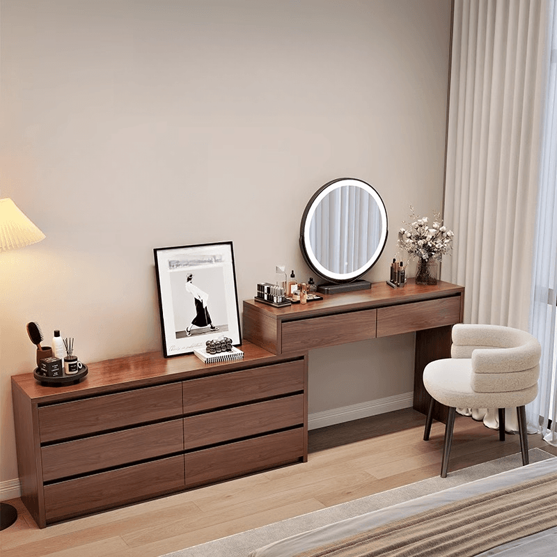 Multi-Purpose Vanity Set with LED Lighting, Scalable, Push-Pull, Adjustable Touch, and Adjustable Brightness - image 5