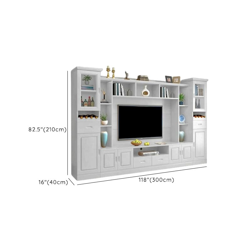 TV Entertainment Center with Bridge & Hutch, Entertainment Center with Gate & 2 Bookcases - image 18