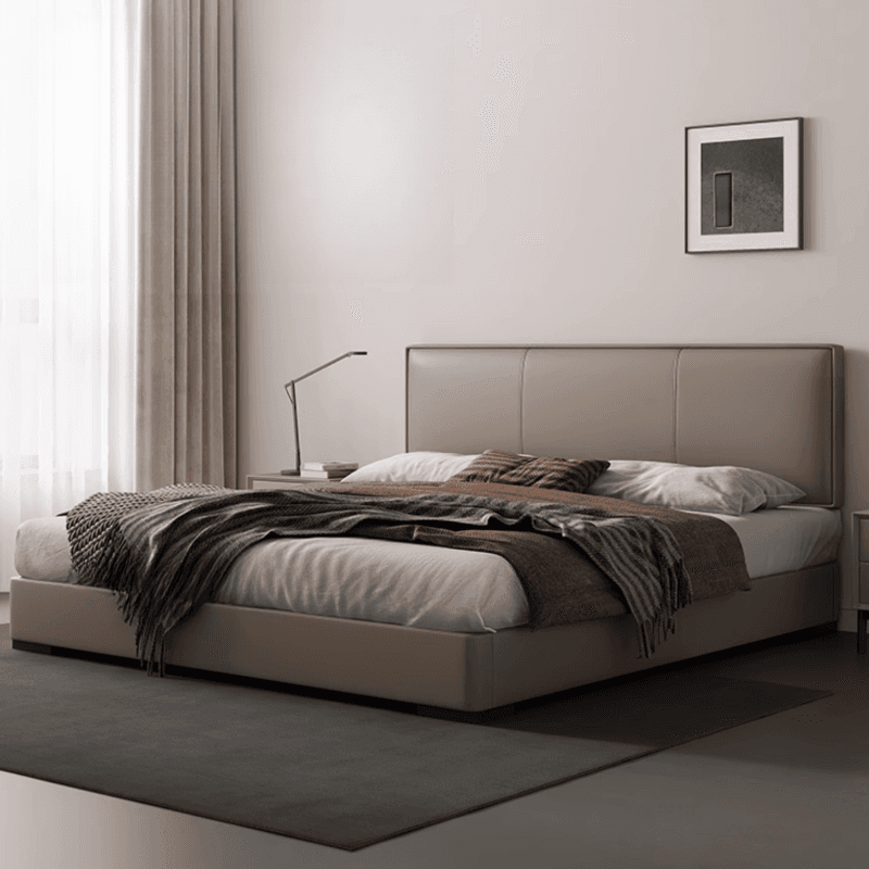 Storage Included Panel Bed with 3 Storage Boxes, Pine Wood Frame, and Sponge Upholstery