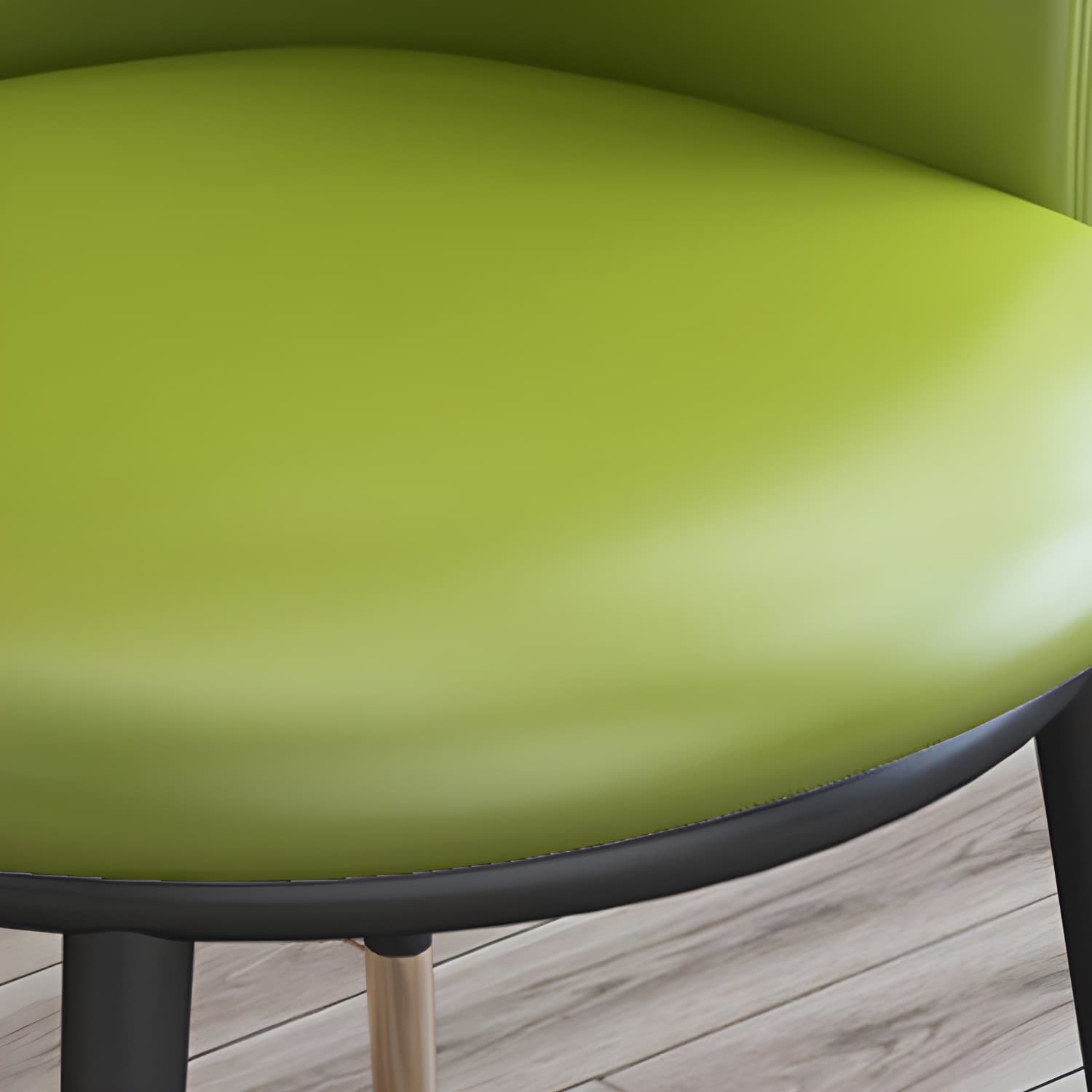 Faux Leather Contemporary Dining Chair with 4 Legs Matte Finish Solid Back Chair - image 23