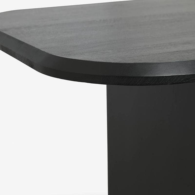 Rectangular Pine Scandinavian Dining Table with Double Pedestal Base - image 5