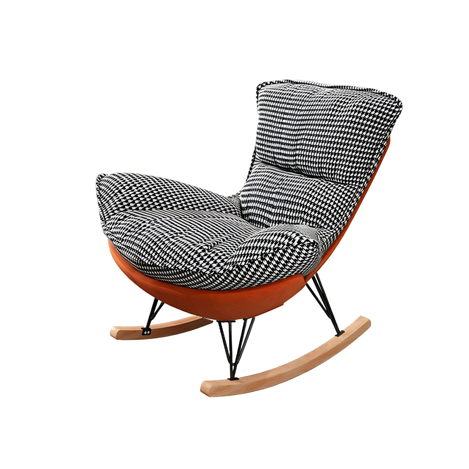 31" Wide Upholstered Rocking Accent Chair with Light Legs for Living Room - image 6