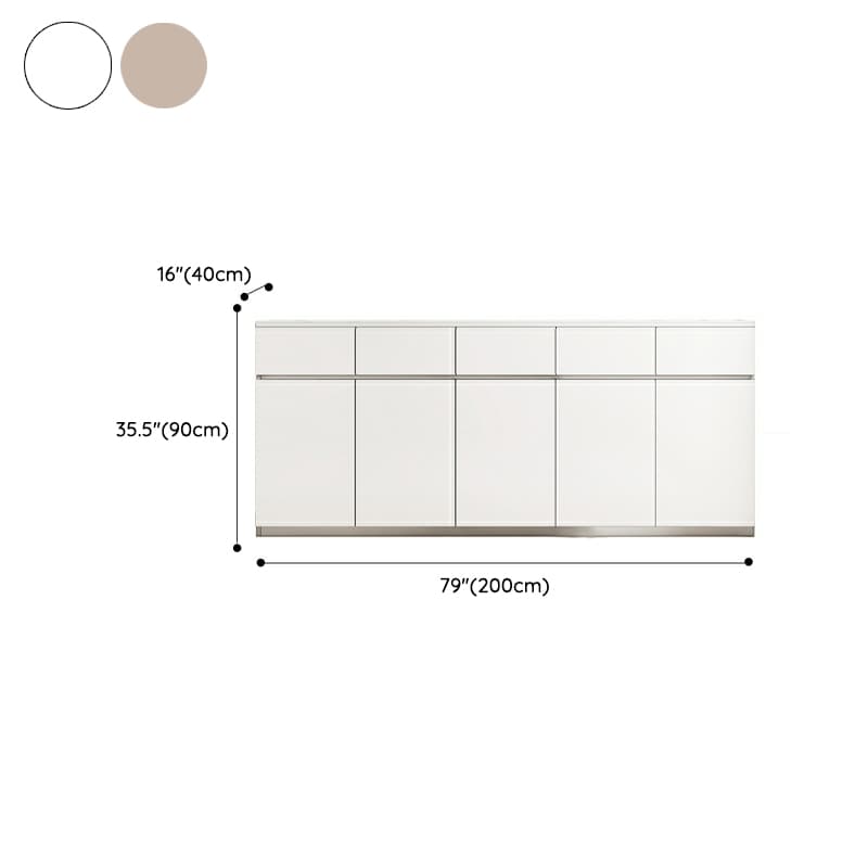 50'' Modern Wood Sideboard/Credenza with Drawers, Cabinets, and Non-adjustable Shelves - image 18