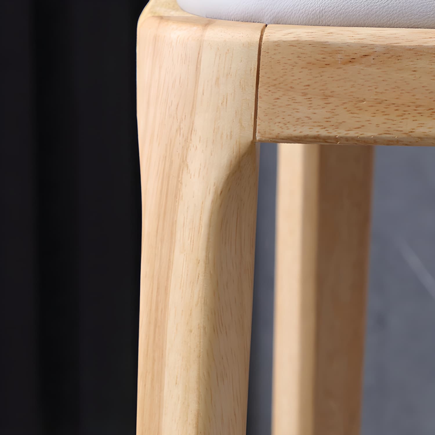 Scandinavian Home Side Chair Parsons Back Wood Armless Dining Room Chair - image 28