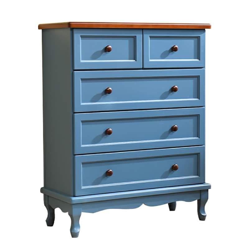 Solid Wood Countertop Storage Chest Traditional Style with Drawers