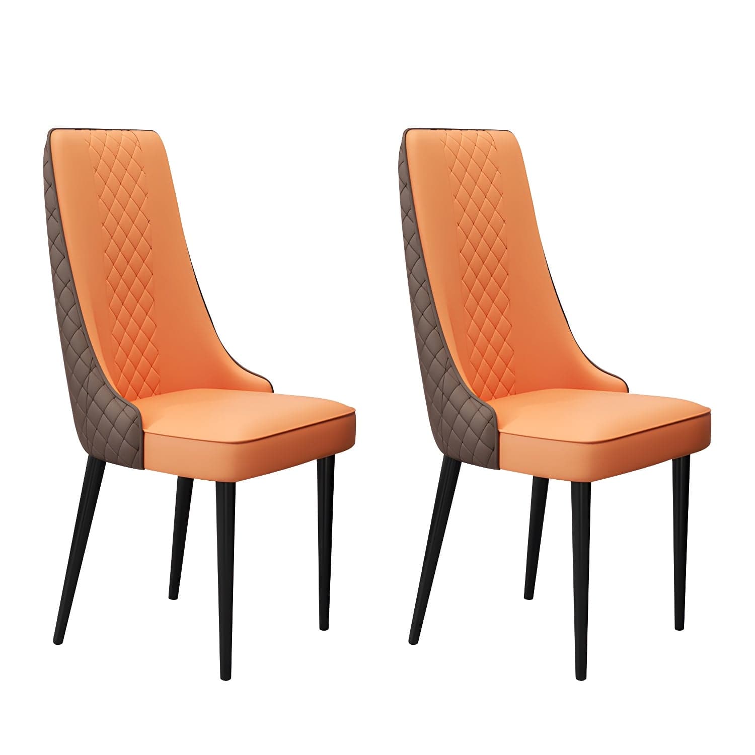 Glam Style Side Chair Leather Parsons Indoor Dining Chair for Living Room - image 10