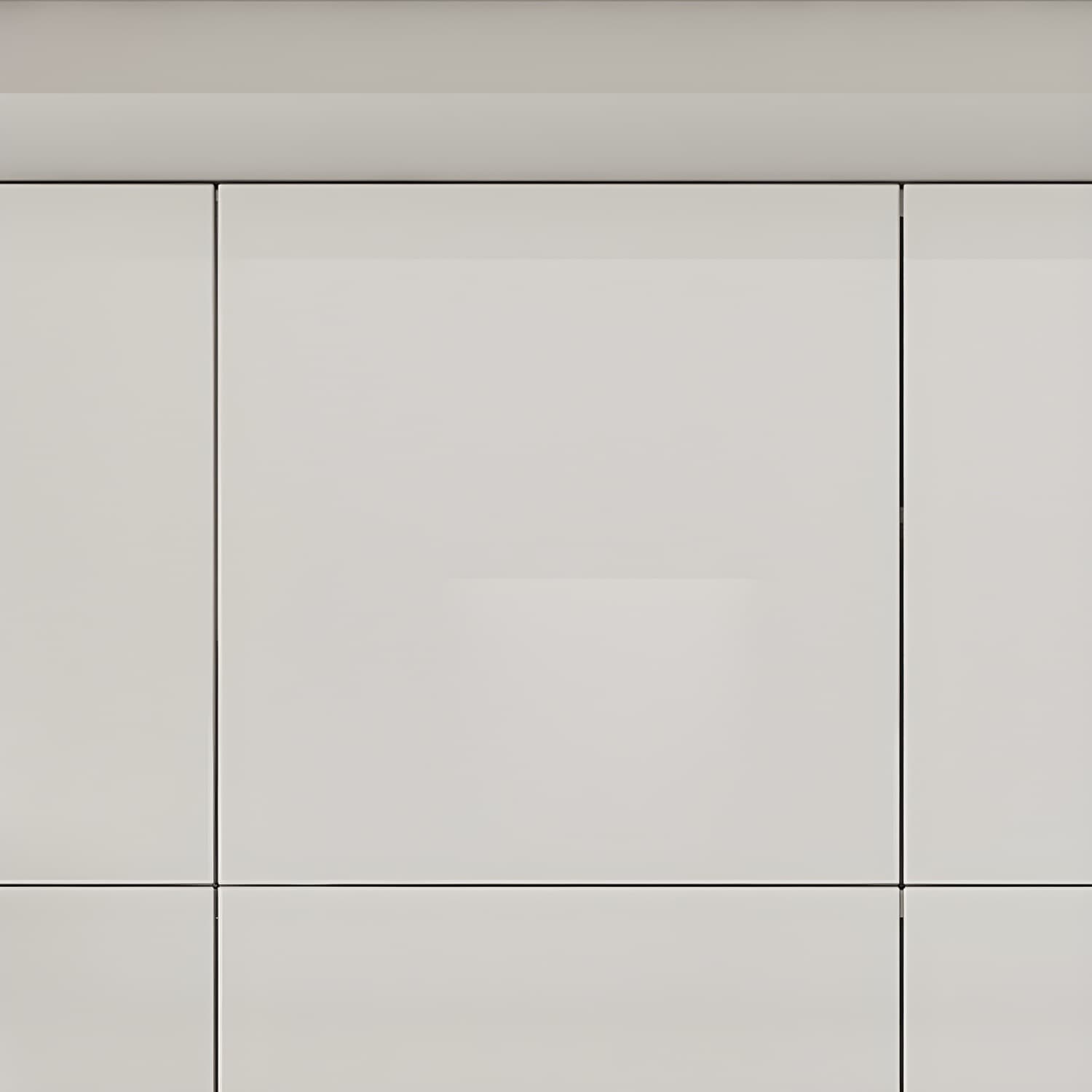 White Modern Style Wardrobe Cabinet Engineered Wood with Garment Rod - image 7