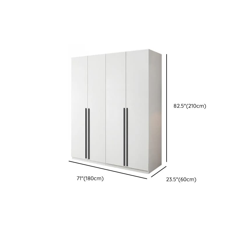White Lumber Detached Wardrobe Closet with Soft Close Drawer, Door, Interior Shelves, and Clothing Rod - image 13