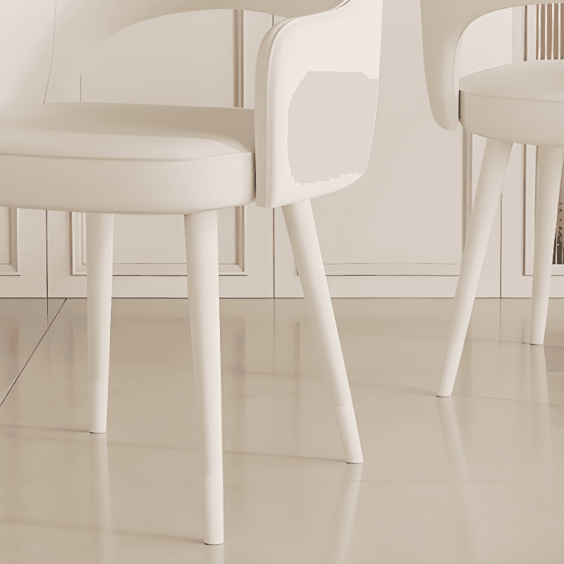 Modern Simple Style Arm Chair with Ventilated Back, Padded Upholstery, Arms, and Metal Legs - image 12