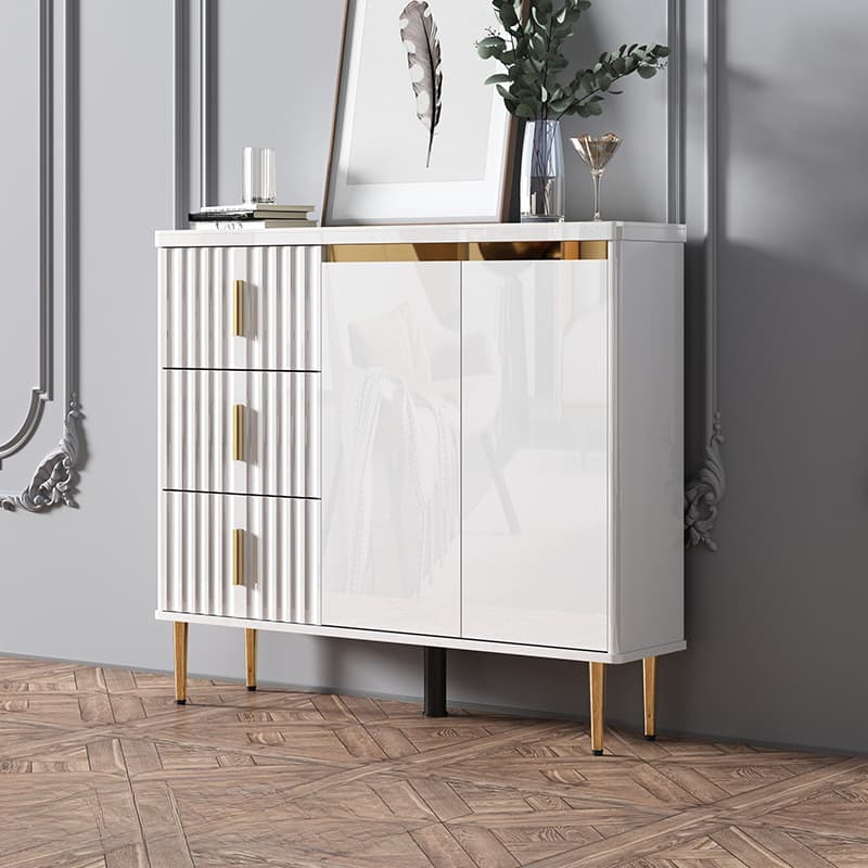 Luxurious Chalk Stone Standard Flooring Sideboard with 3 Doors & Variable Shelf - image 12