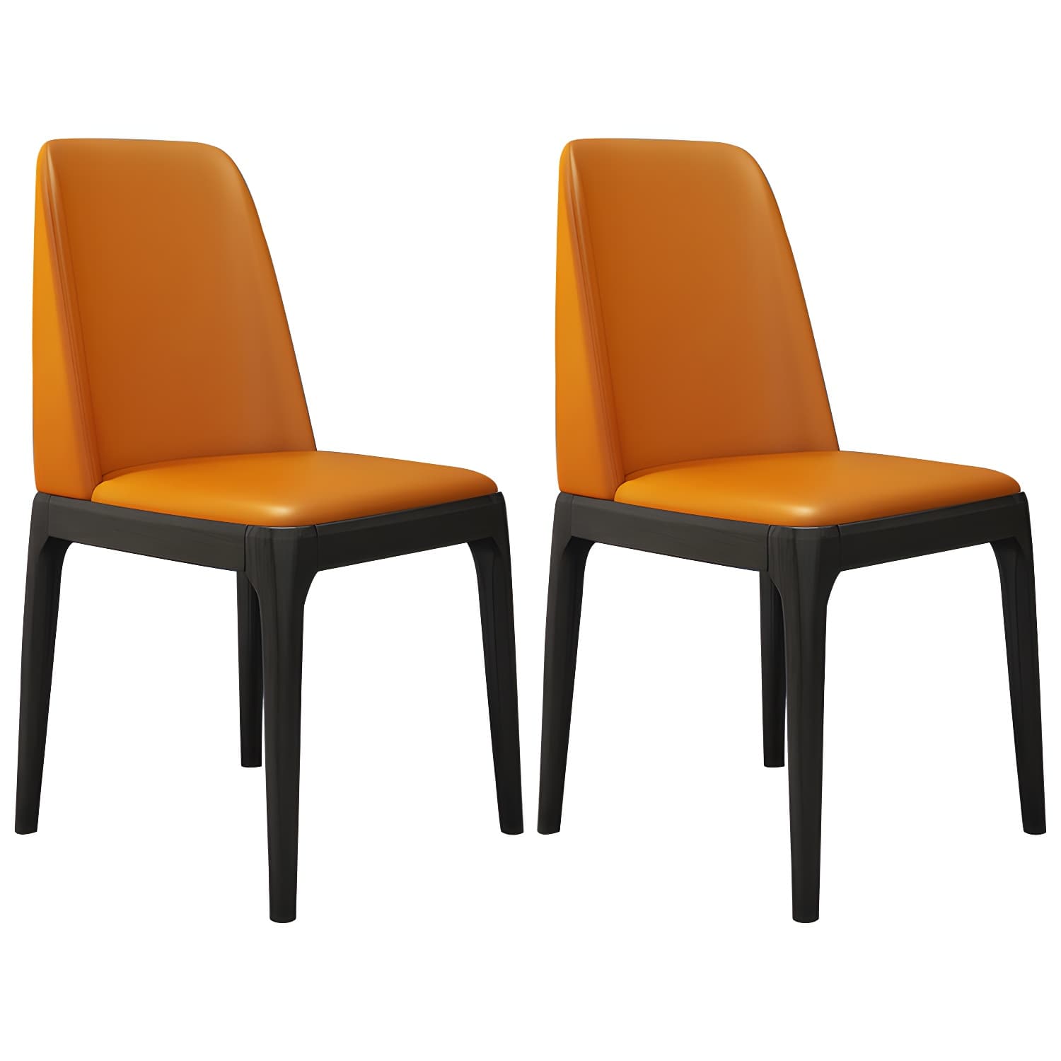 Scandinavian Home Side Chair Parsons Back Wood Armless Dining Room Chair - image 16