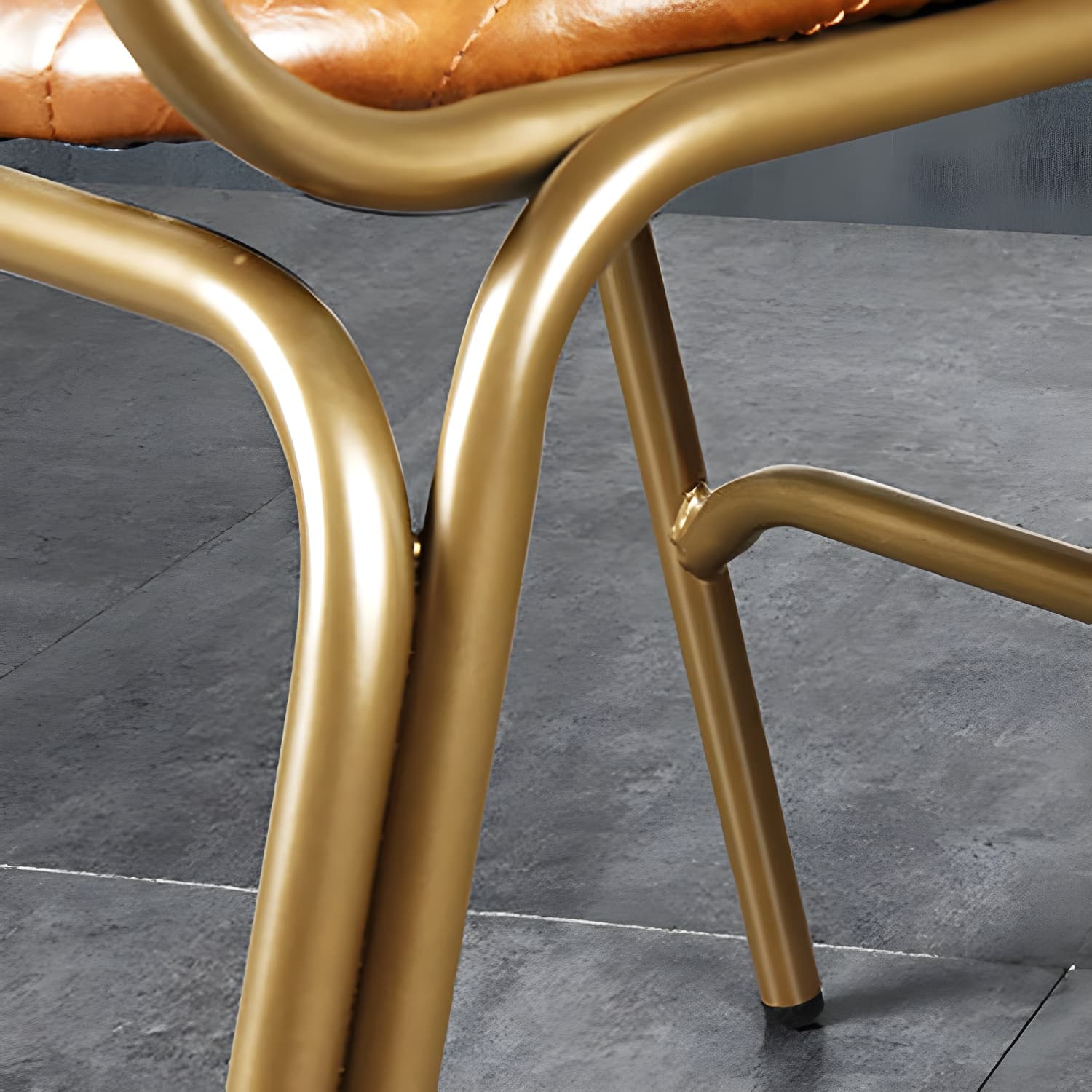 Industrial Metal Dining Room Chairs Open Back Dining Side Armless Dining Chairs (Set of 2) - image 19