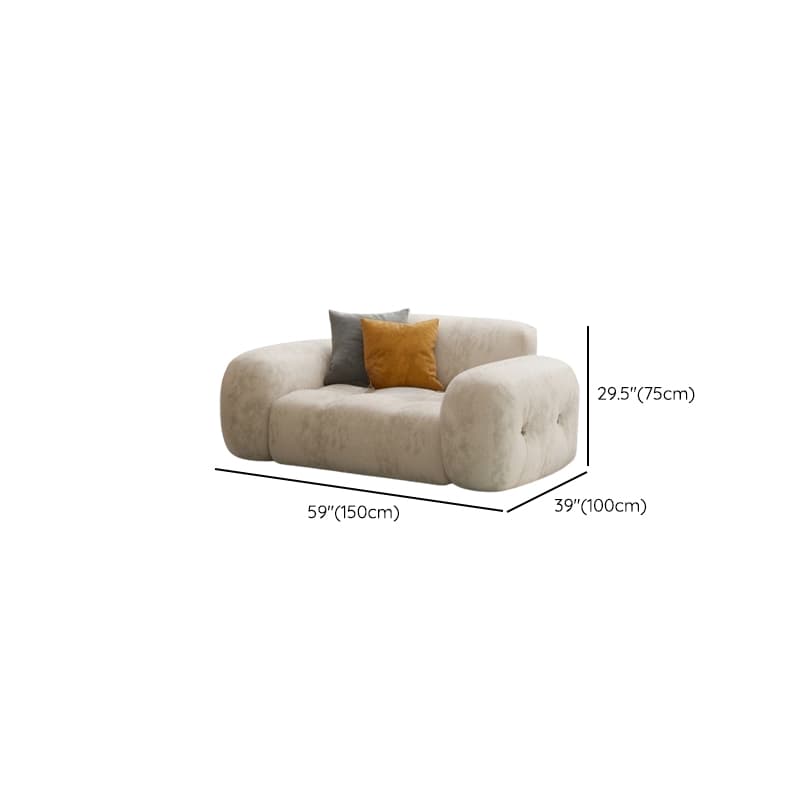Channel Back L-Shape/Straight Right Hand Facing/Horizontal Sofa Recliner/Sofa Couch in Brown/Beige with Concealed Support & Pine Wood Frame for Living Room - image 15