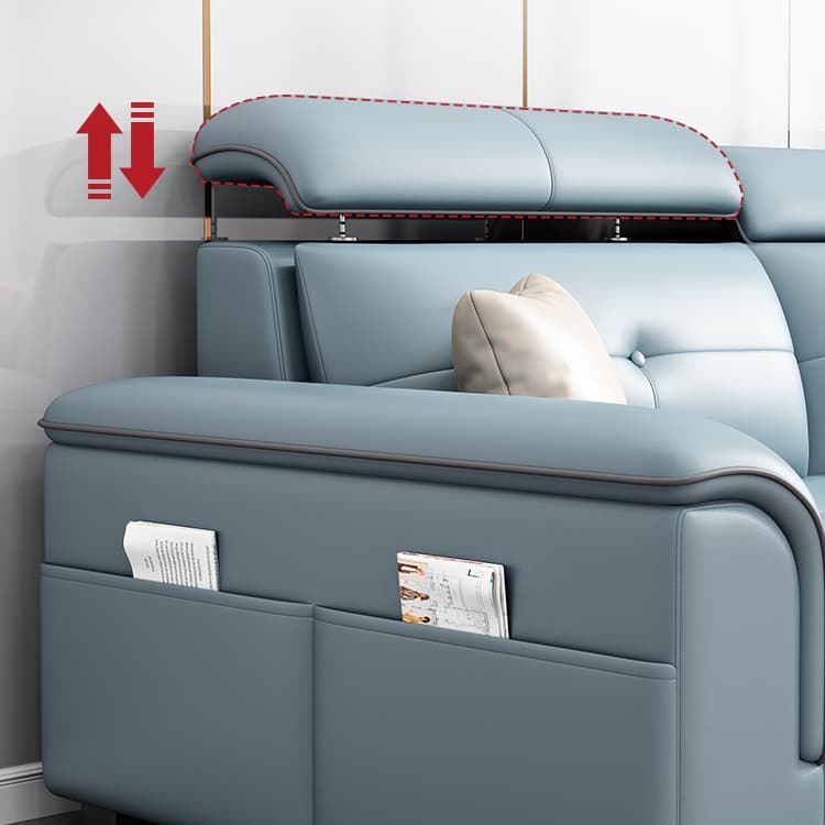 Elegant Tech Cloth Sectional Sofa in L-Shape Design with Cozy Seat Cushions - image 19