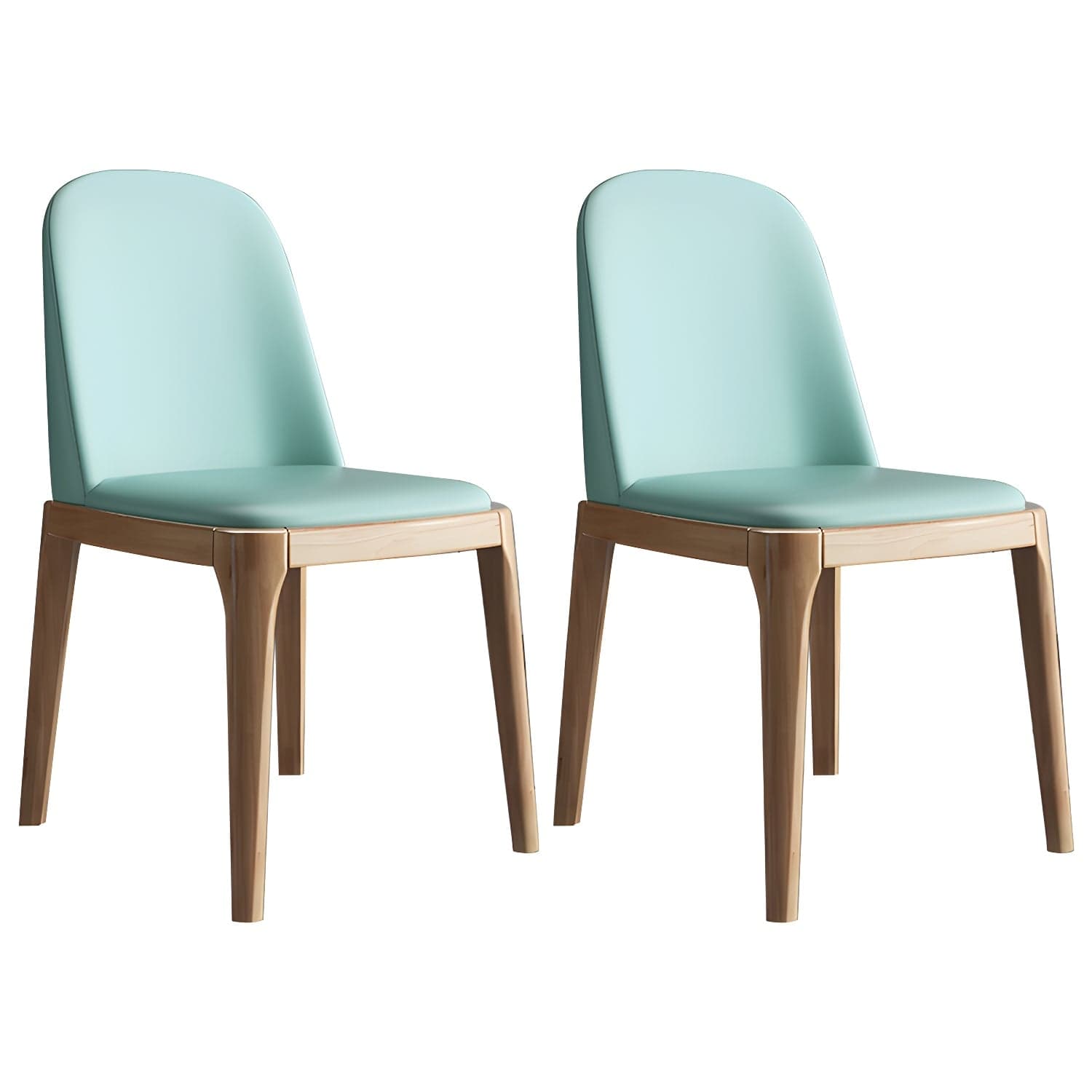 Scandinavian Home Side Chair Parsons Back Wood Armless Dining Room Chair - image 10