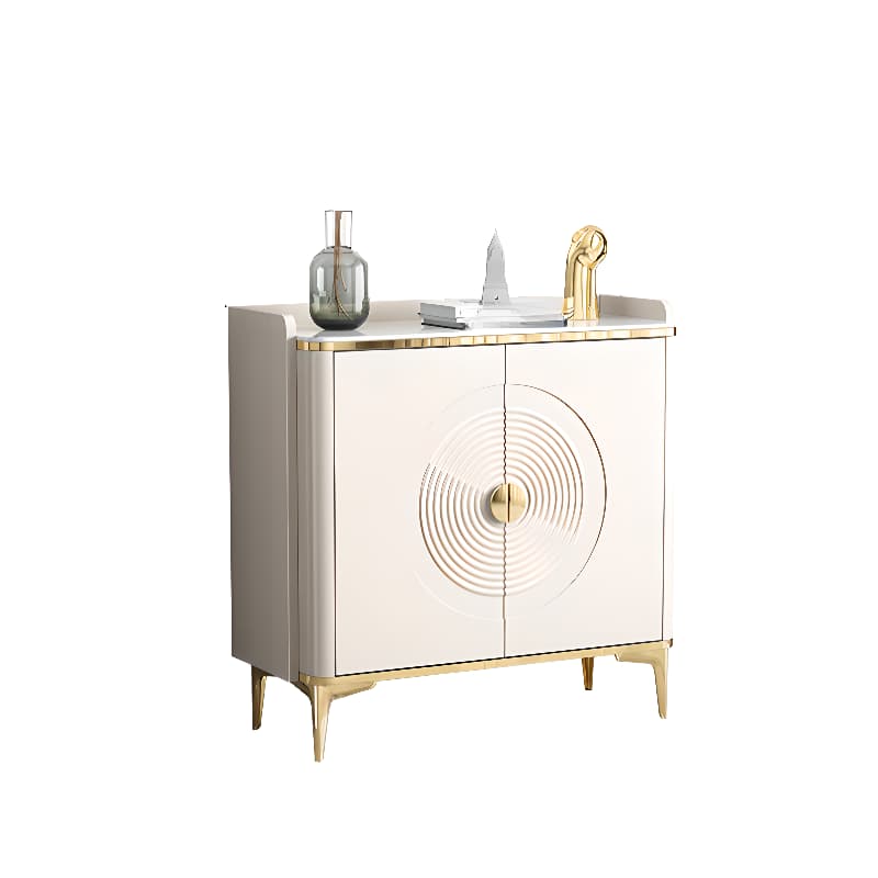 Glam Free Standing Utility Storage Cabinet for Parlor with Sintered Stone Countertop - image 6