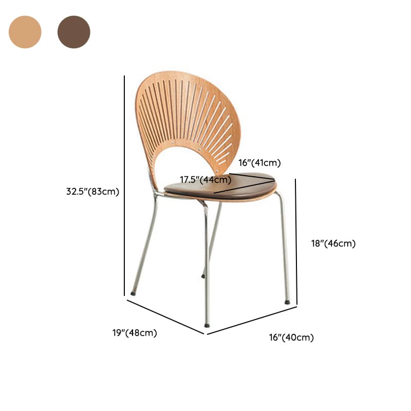 Dining Room Sturdy Side Chair with Outlined Frame and Foot Pads - image 39
