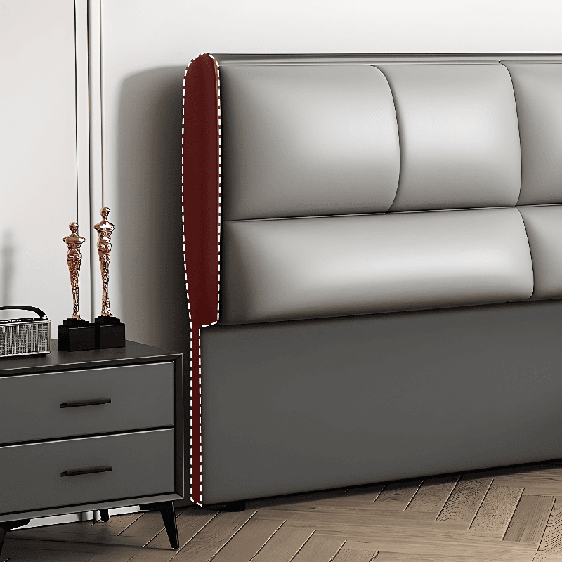 Modish Style Panel Headboard in Pine Wood with No Distressing, Rectangle Shape for King/Twin XL/Queen Bed, Featuring Sponge Upholstery Fill and Standard Height - image 11