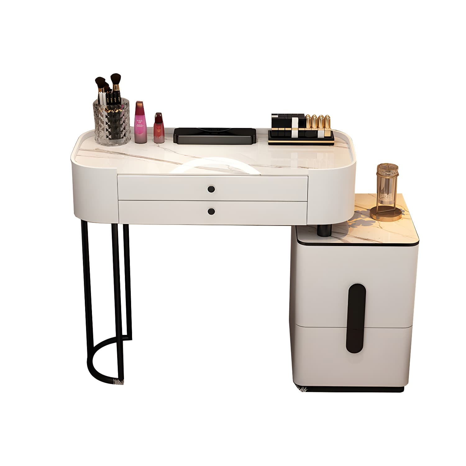 Contemporary Make-up Vanity with 4/5 Drawers,15.75 inch Wide - image 23