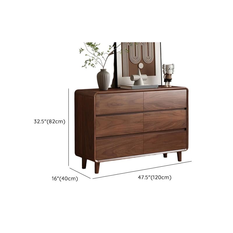Cocoa Simplistic Natural Wood Bachelor Chest/Double Dresser with 6/9/5 Drawers in Horizontal/Vertical Orientation - image 10