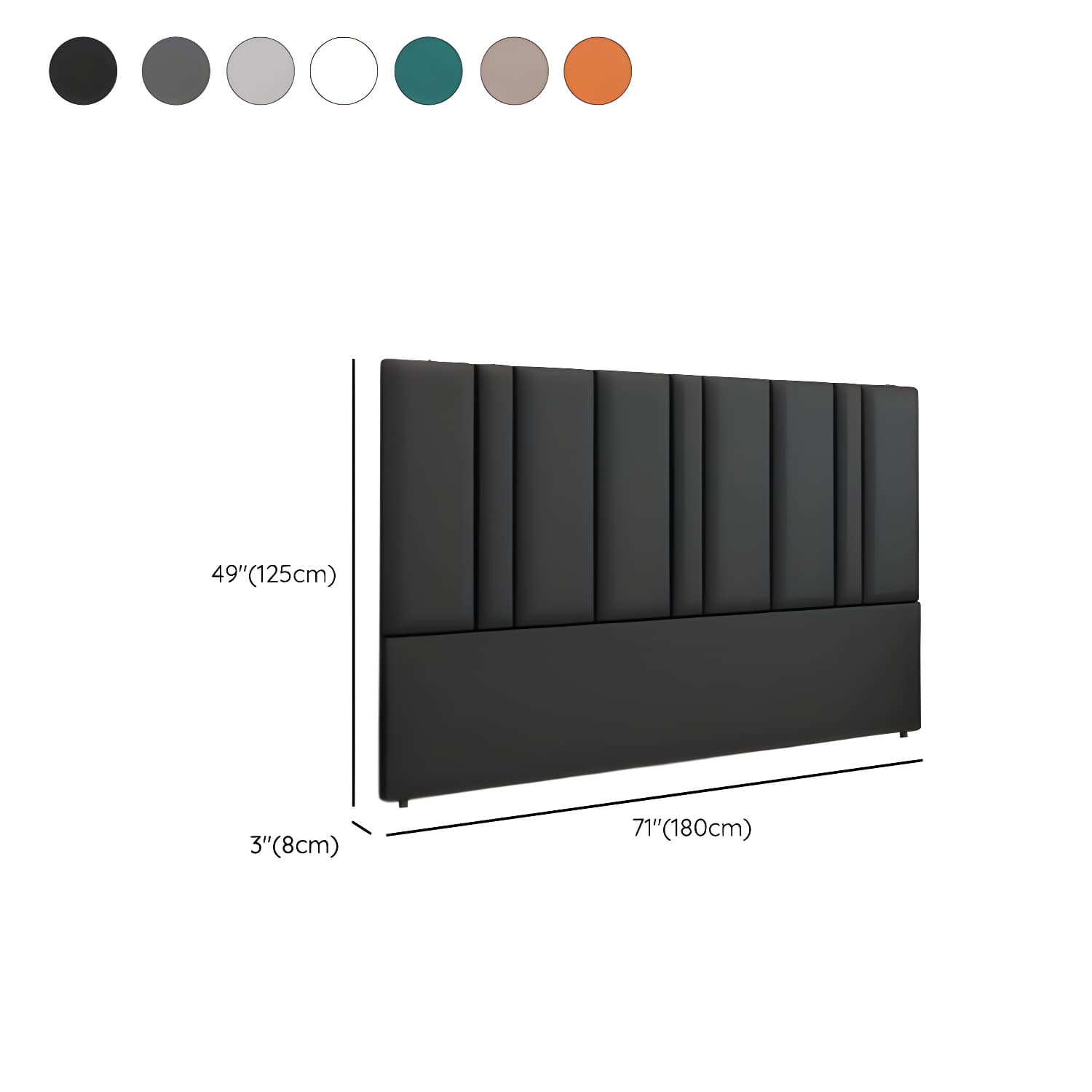 Stylish Upholstered Panel Headboard with Wood Legs and Modern Rectangular Design - image 14
