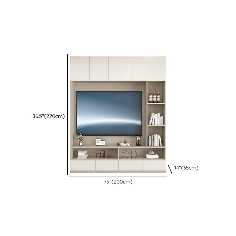 Rectangular Entertainment Center with Hutch, 2 Bookcases, Bridge, and Hutch Included - image 8