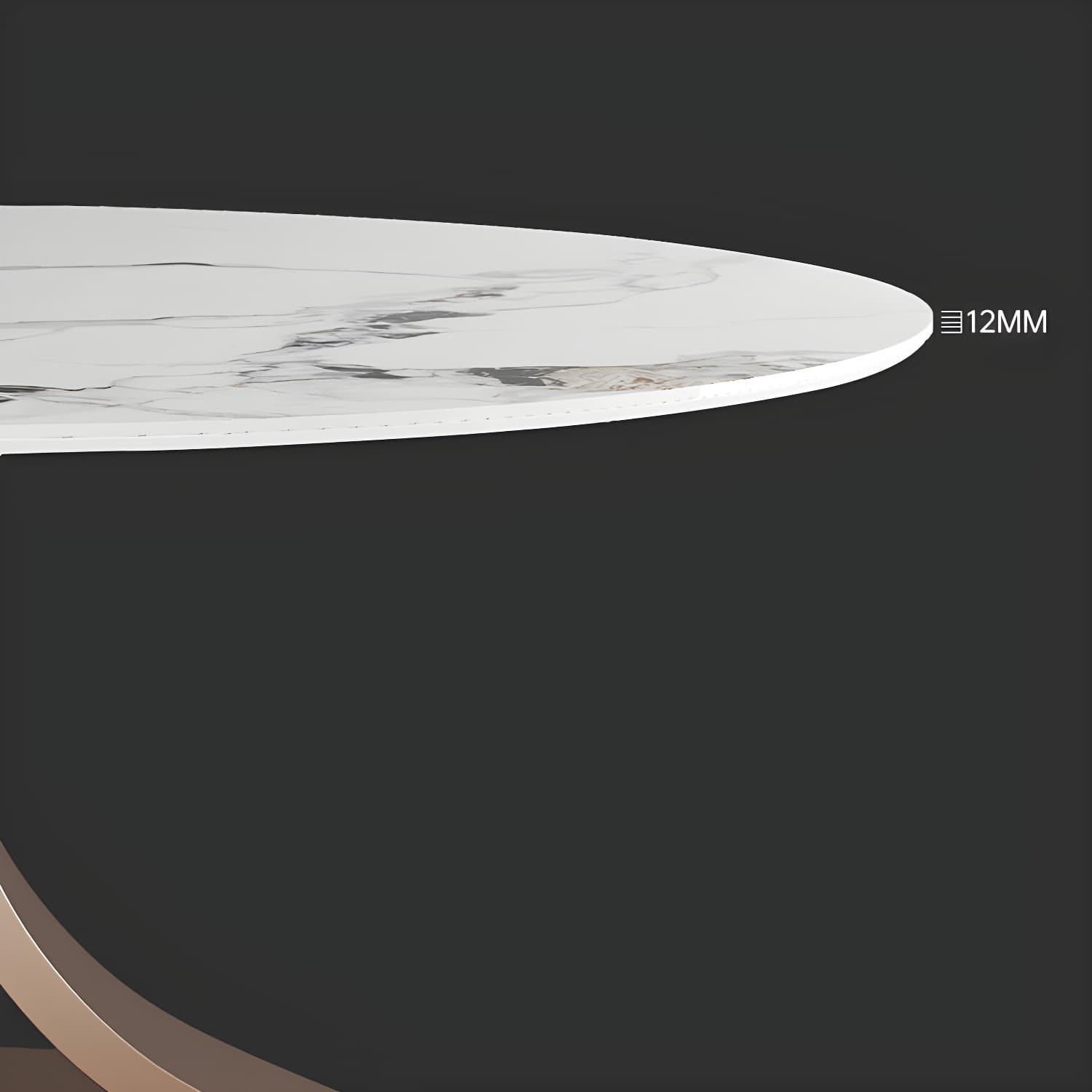 Modern 1/4/7 Pieces Dining Table Set with Sintered Stone Top Stainless Steel Dinette Set - image 7
