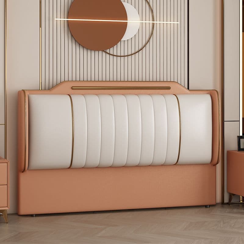 Modern Simple Style Free-standing Standard Full(54"W x 75"L)/Full XL(54"W x 80"L) Stepped Panel No Distressing With Legs in Natural Wood - image 7