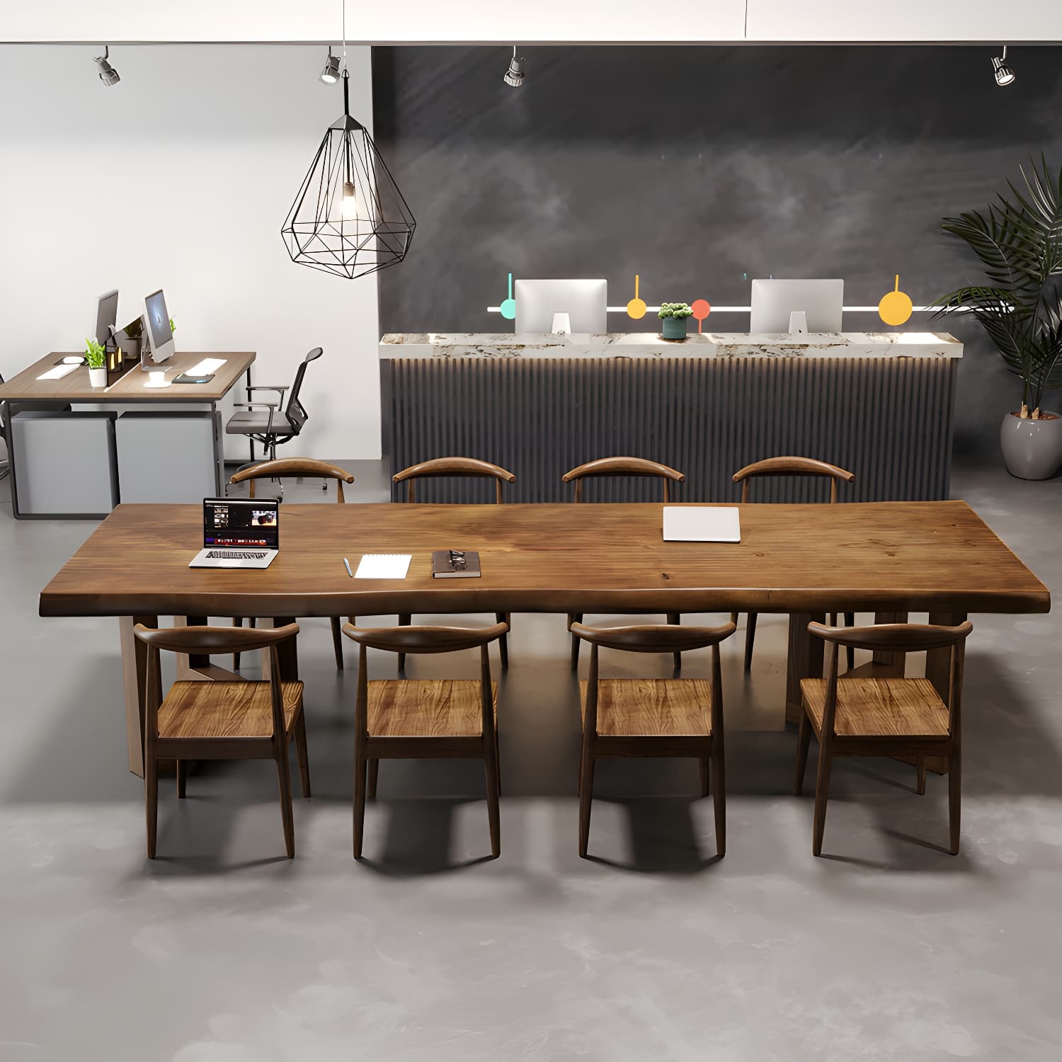 Modern Rectangle Wood Dining Table 1/4/9 Pieces Dining Set for Dining Room - image 4
