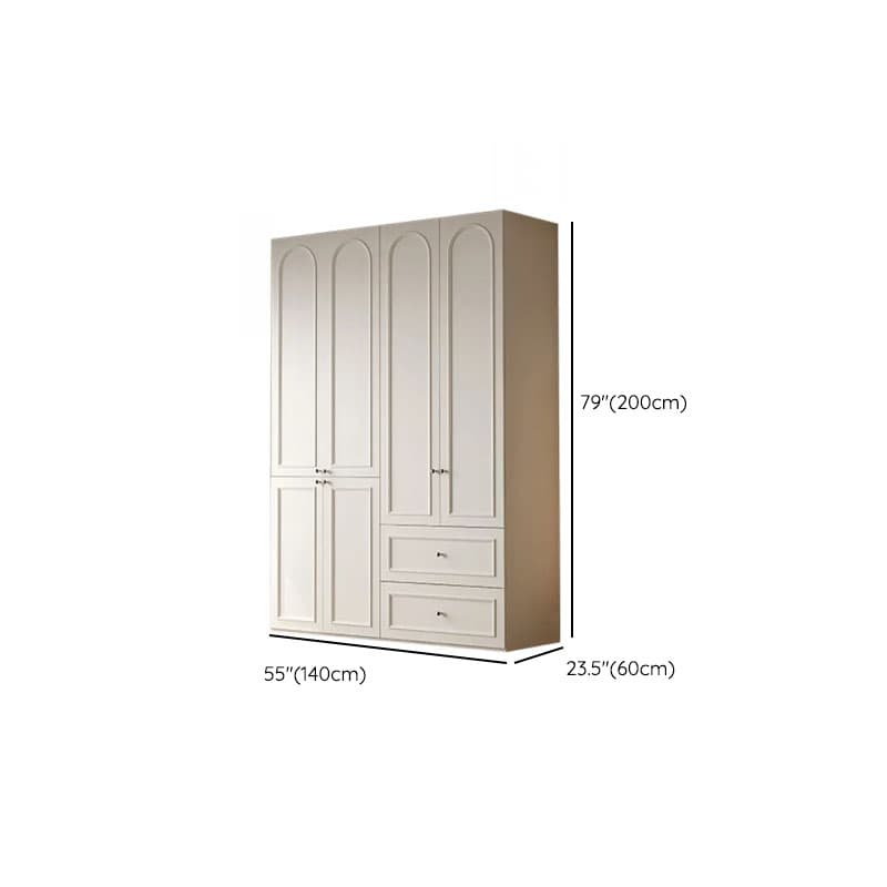 Casual Natural Wood Independent Armoire Cabinet with Soft Close Drawer, Soft Close Door, and Interior Shelves - image 12
