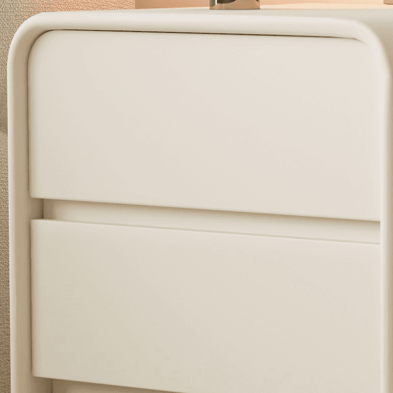 Organic Modern 3 Tiers Nightstand With Drawer Organization Featuring Pleather Countertop - image 13