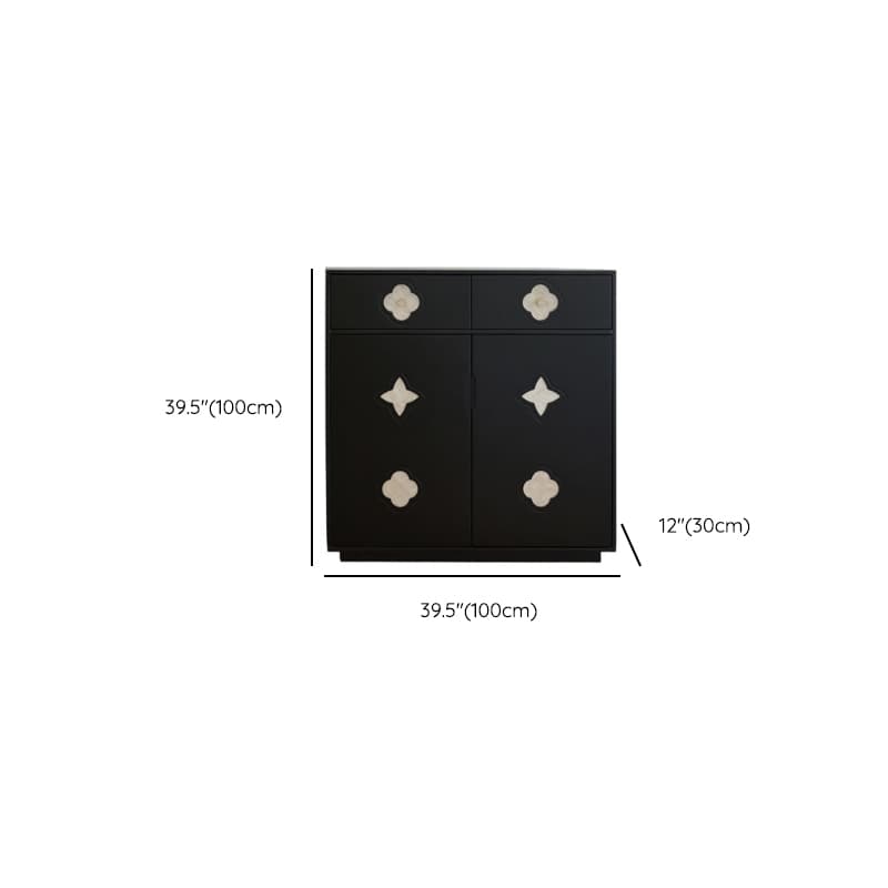 Simple Midnight Black Horizontal/Vertical Lumber Double Dresser/Lingerie Chest with 9 Drawers/5 Drawers/6 Drawers - image 13