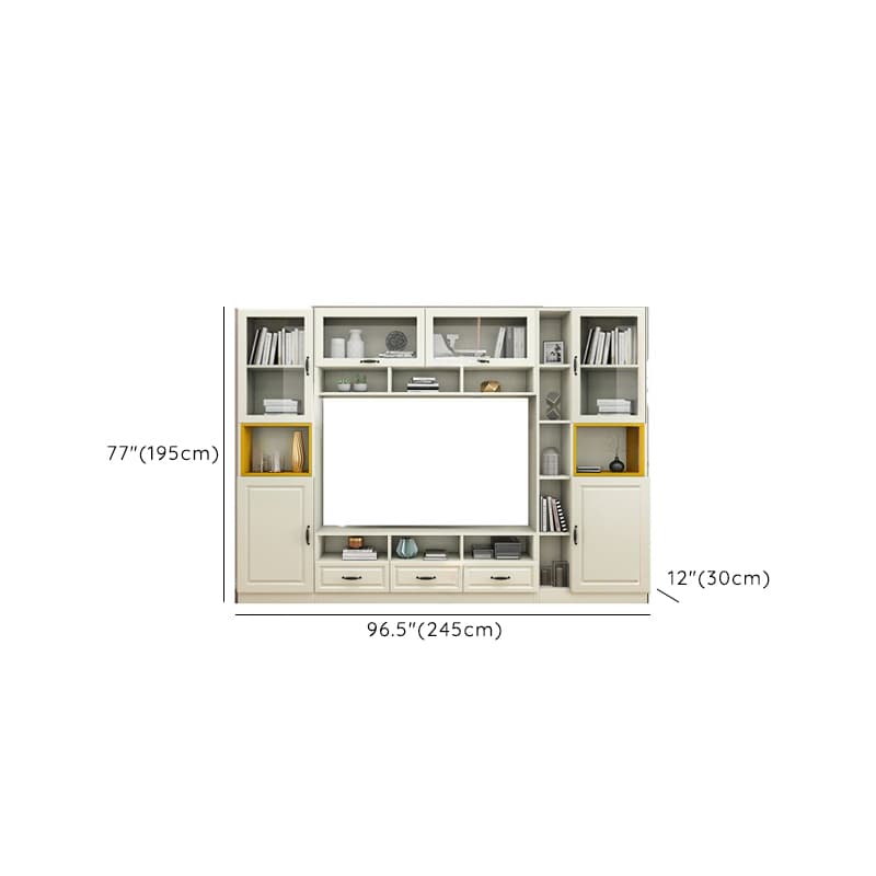 Parlor Entertainment Center with Hutch & 2 Bookcases, Entertainment Center with Bridge & Gate - image 24
