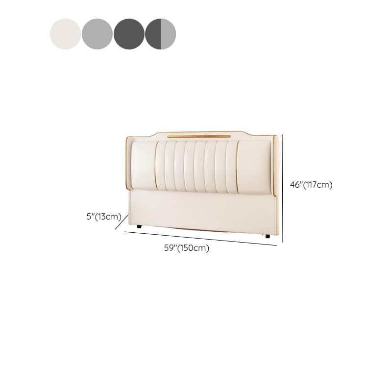 Simplistic Style Wingback Headboard with No Distressing in Pine Wood, Featuring Camelback Shape for King/Queen/Full Bed, Sponge Upholstery Fill, and Standard Height - image 22