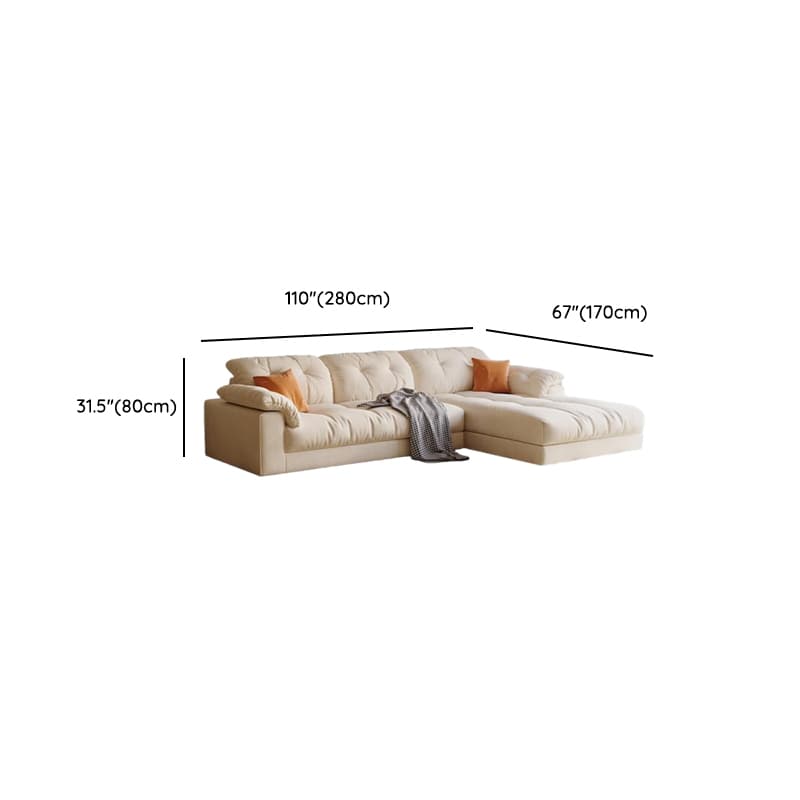 L-Shape Velvet Sofa Chaise with Button-tufted Upholstery - image 19