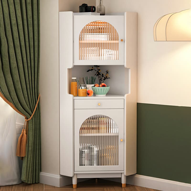 17'' Wood 1-Drawer Accent Cabinet Modern Wood Corner Cabinet with Legs - image 5