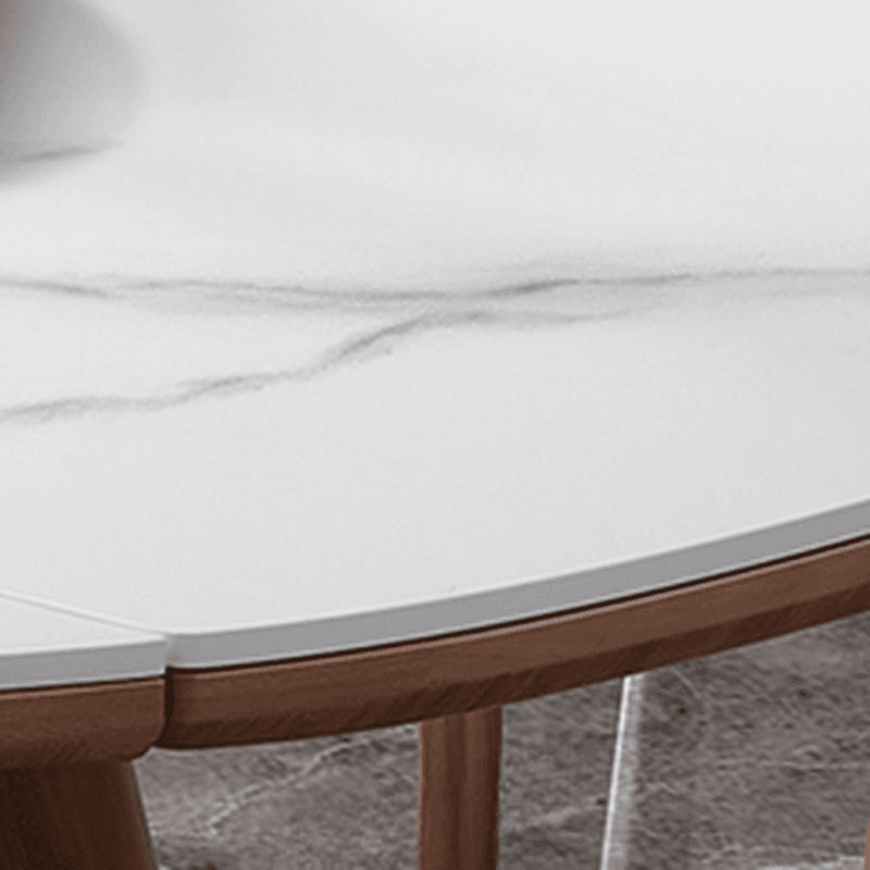 Dining Table Set with Slate Stone Top for 6 People/4 People, Featuring Variable-sized Adjustability - image 3