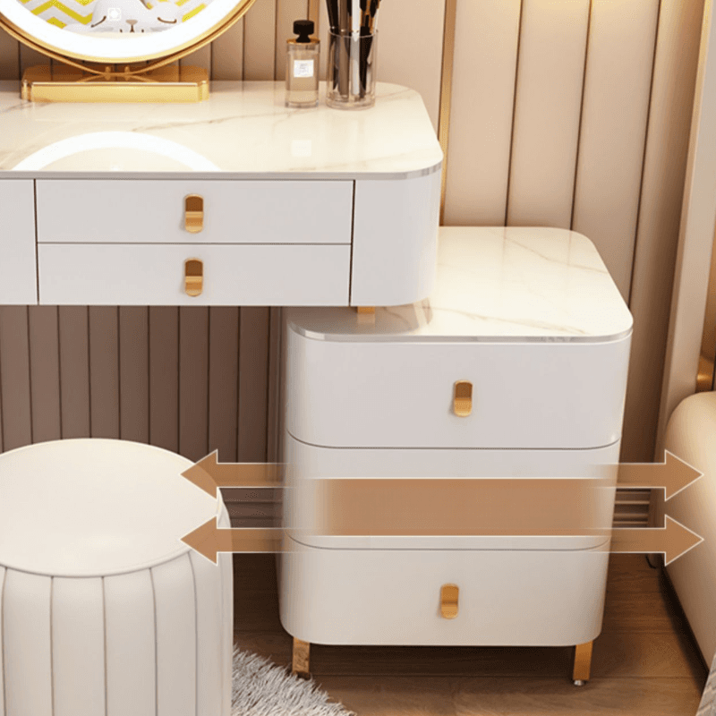 Multi-Purpose Scalable Vanity Set with Push-Pull Drawers, Adjustable Touch & Adjustable Brightness Lighting System, Dividers Included - image 11