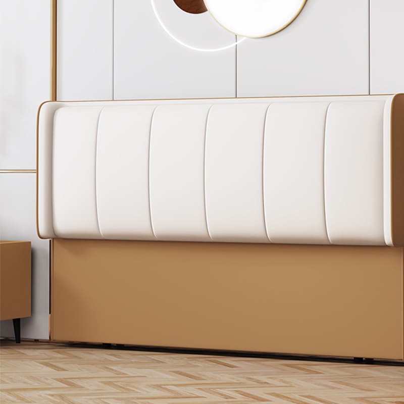 Trendy Panel Headboard in Natural Wood with No Distressing, Rectangle Shape for Twin XL/Full/Queen Bed, Featuring Sponge Upholstery Fill and Standard Height - image 5
