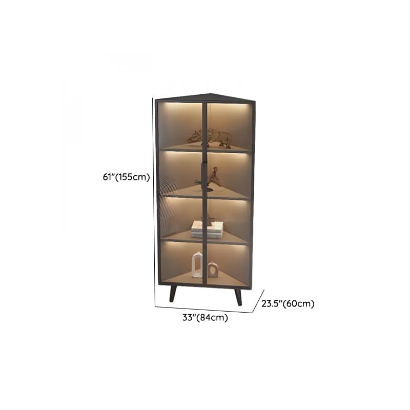 Nook Independent Utility Cabinet with Cabinet, Glass-panel Door, Bar Pull, Ink Top, and Light - image 15